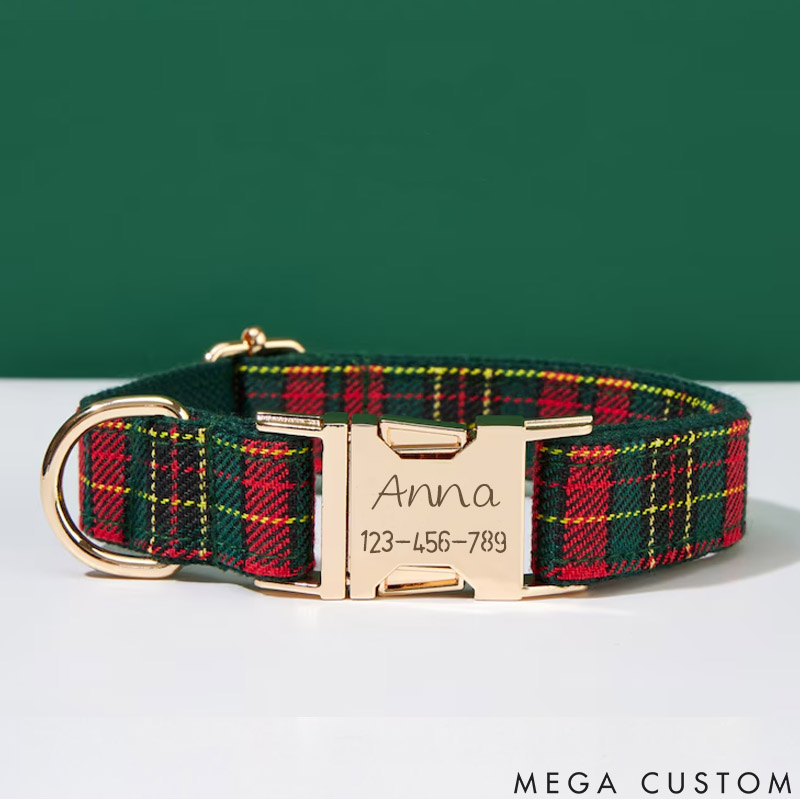 Personalized Dog Lover Engraved with Your Pet's Name Anna Design Dog Collar