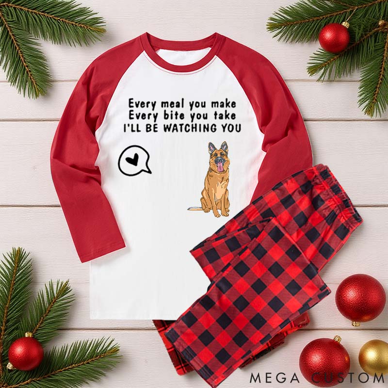 Personalized Dog Lover I'll be Watching You Family Matching