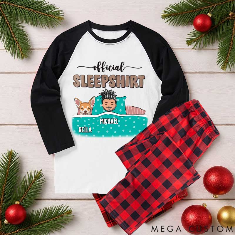 Personalized Dog Lover Official Sleepshirt Family Matching