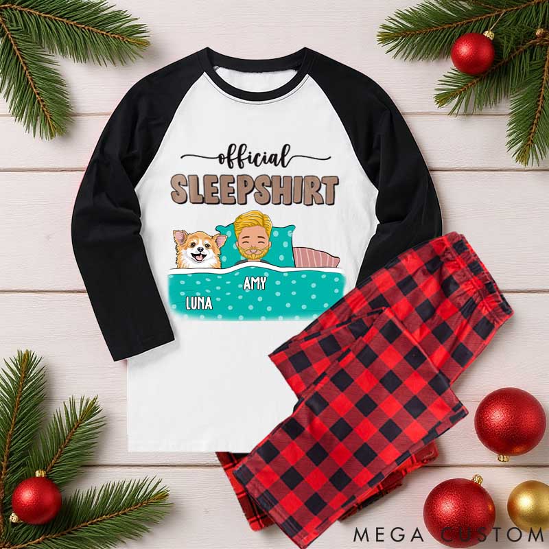 Personalized Dog Lover Official Sleepshirt Family Matching