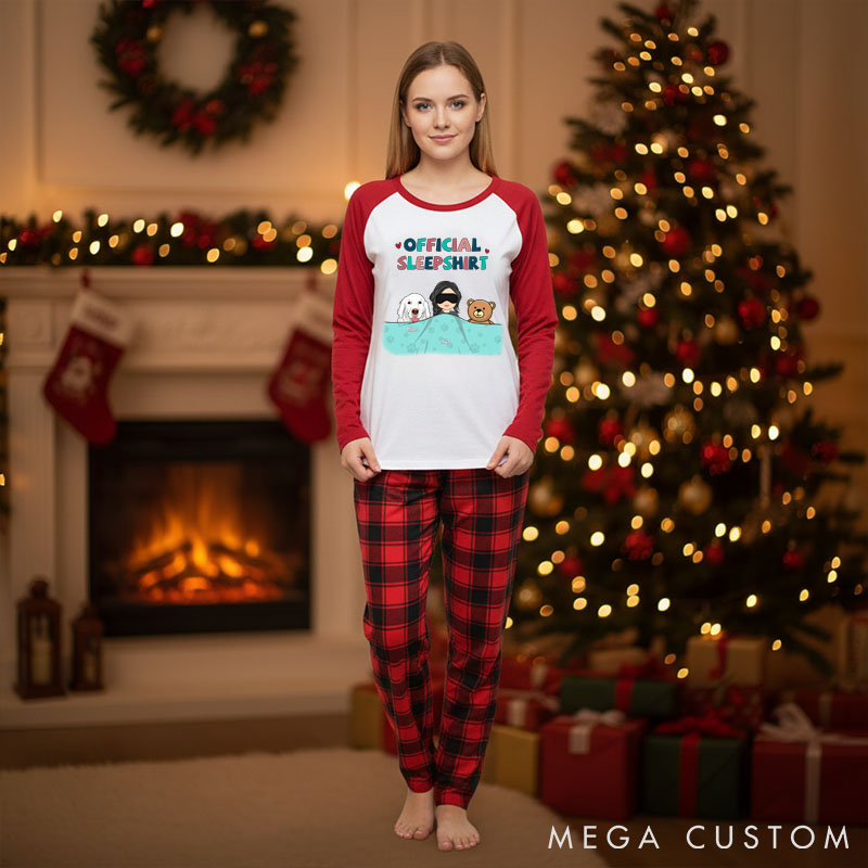 Personalized Dog Lover Official Sleeping Set Family Matching