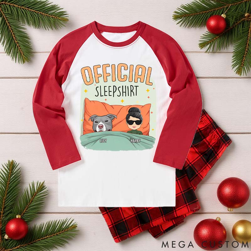 Personalized Dog Lover Sleep with My Dog
