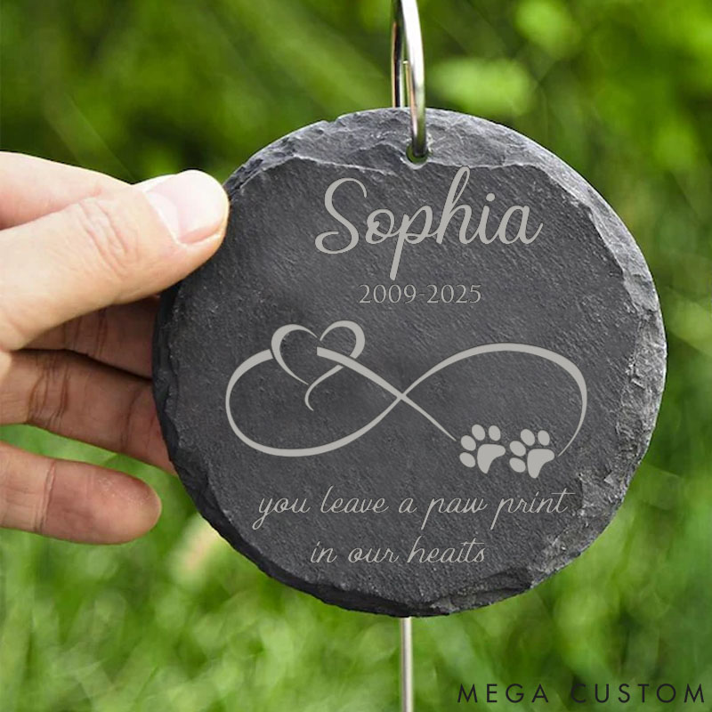 Personalized Pet Lover  Sophia You Leave a Paw Prit in our hearts Plant Accessories