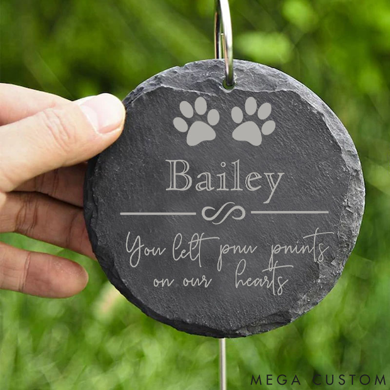 Personalized Pet Lover Bailey You Lelt Pun Pnints On Our Heaits Plant Accessories
