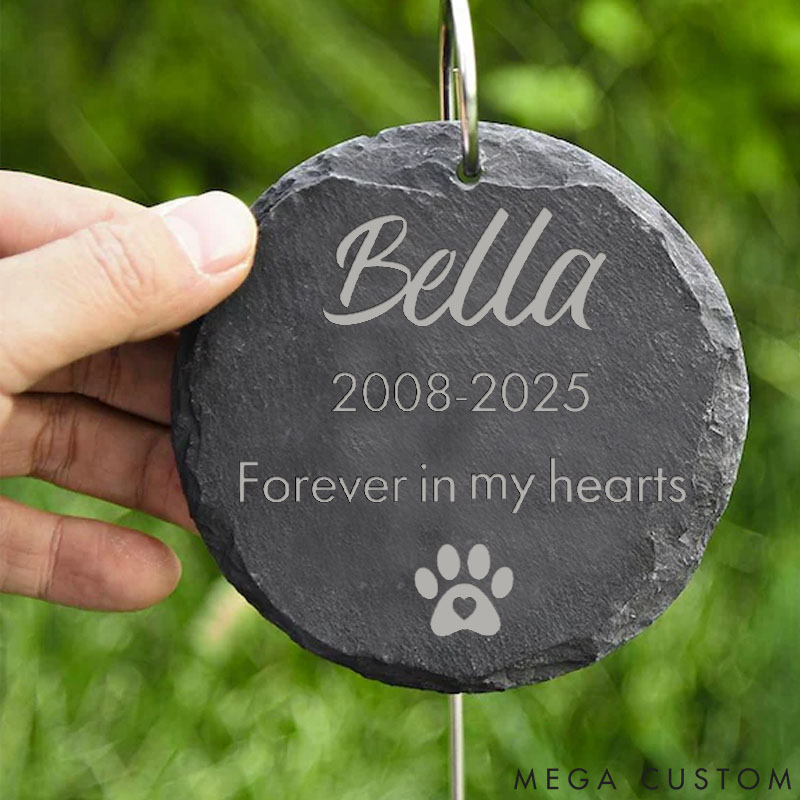 Personalized Pet Lover Bella Forever In My Hearts Plant Accessories