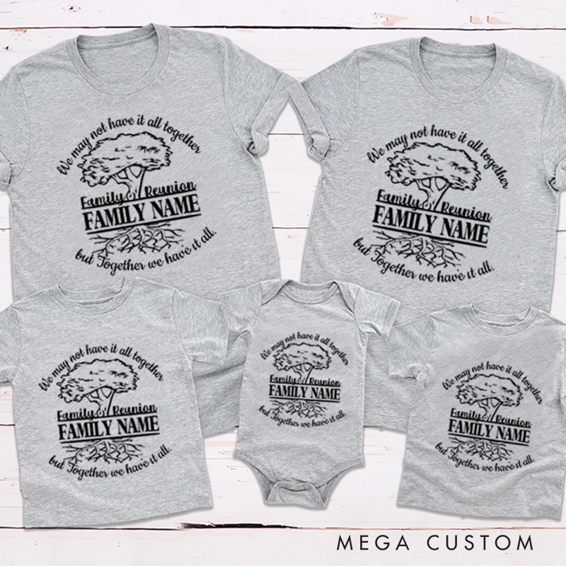 Personalized Family Reunion Tees Bulk Orders Names Family Tree and Roots Run Deep Family Matching Outfit