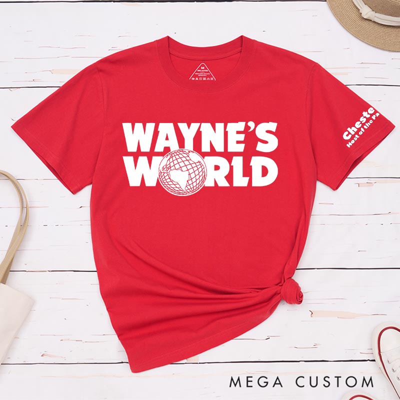 Personalized Wayne's World Movie Classic T-Shirts Funny TV Show Film Fan Tshirt