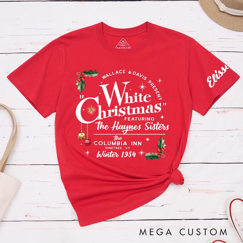 Personalized Snowy Christmas Classic T-Shirts Christmas Holiday Tshirt Movie Fan Shirt