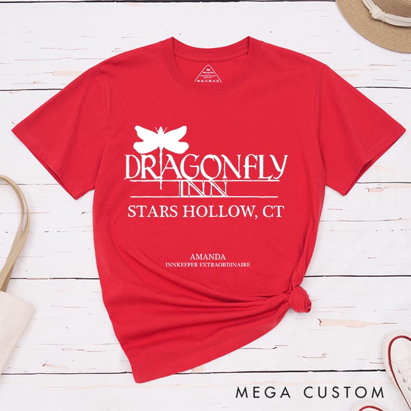 Personalized Dragonfly Lover Classic T-Shirts Movie Tshirt BFF Shirt Shirt for Her