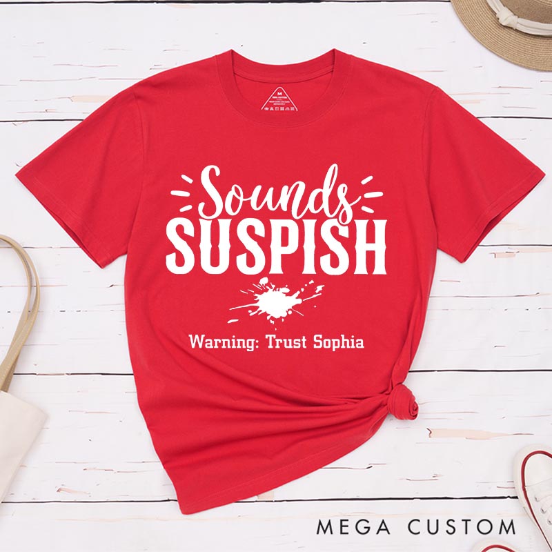 Personalized Sounds Suspish Horror Movie Classic T-Shirts Detective Movie Tshirt 80s Retro Movie Shirt for Her