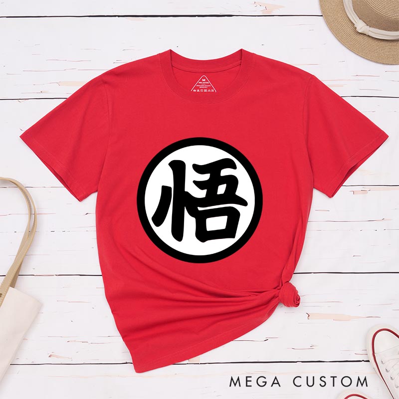Personalized Retro Anime Sign Classic T-Shirts Japanese Manga Comic Tshirt for Anime Lovers