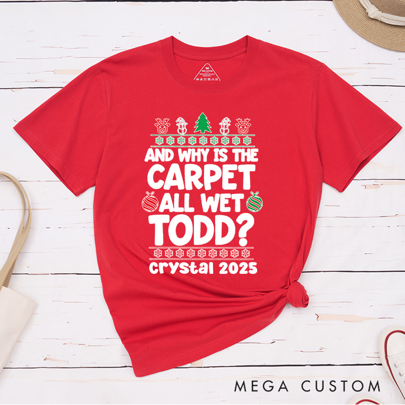 Personalized I Don't Know Funny Matching Classic T-Shirts Christmas Vacation Shirt for Movie Lovers Holiday Christmas Gifts