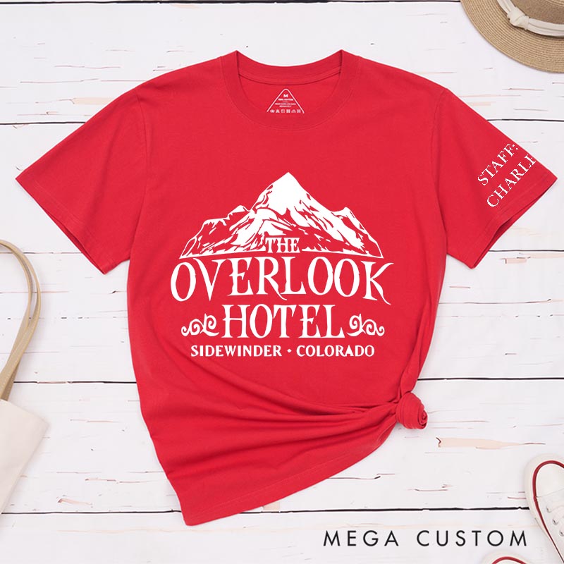 Personalized the Overlook Hotel Classic T-Shirts Horror Movie Tshirt 80s Horror Movie Shirt