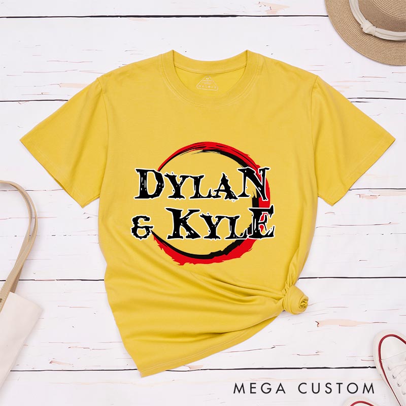 Personalized Demon Anime Name Classic T-Shirts Japanese Manga Comic Tshirt for Anime Lovers