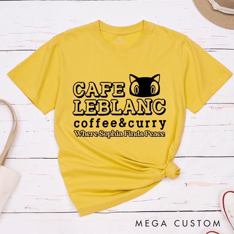 Personalized Curry Cafe Game Classic T-Shirts JRPG Phantom Theives Video Game Tshirt Fantasy Game Shirt