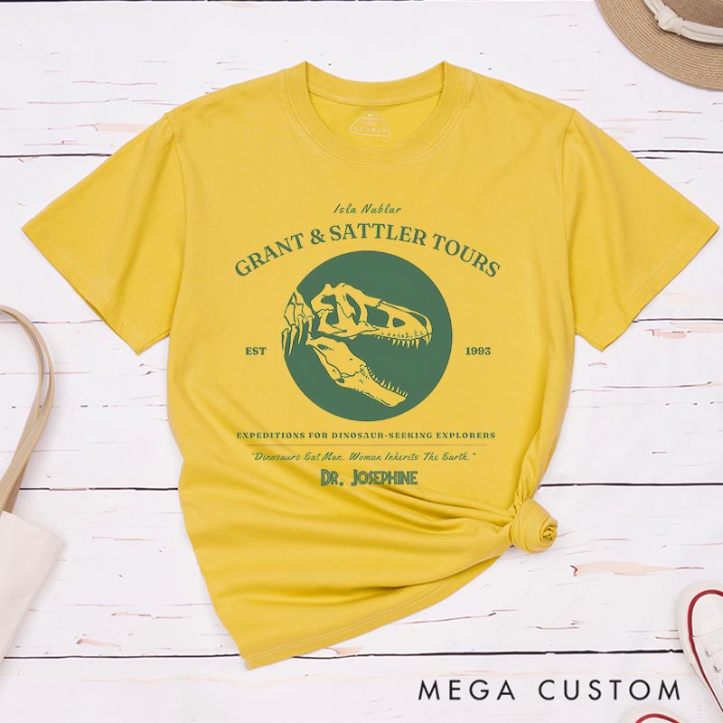 Personalized Explorers Movie Classic T-Shirts Dinosaur Tshirt for Movie Lovers 90s National Park