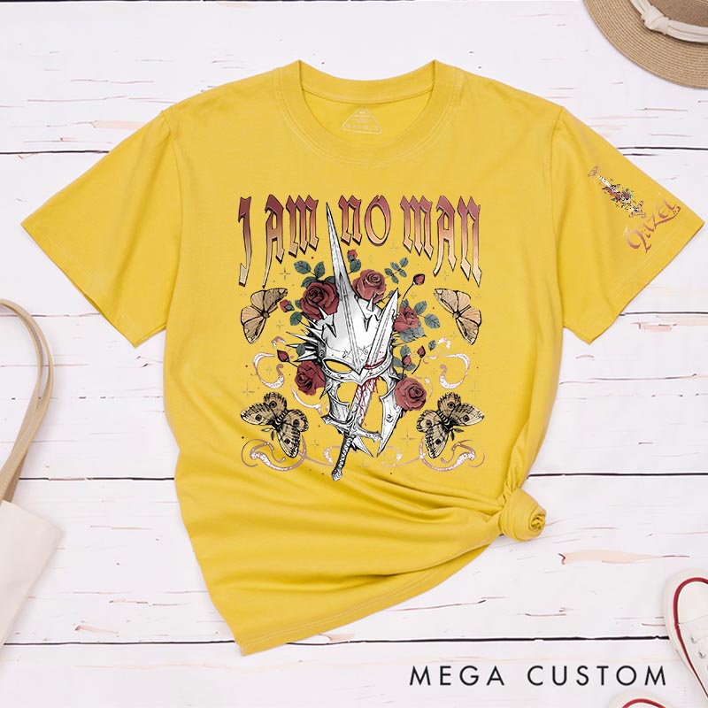 Personalized I Am No Man Movie Classic T-Shirts Fantasy Feminism Movie Tshirt for Movie Lovers