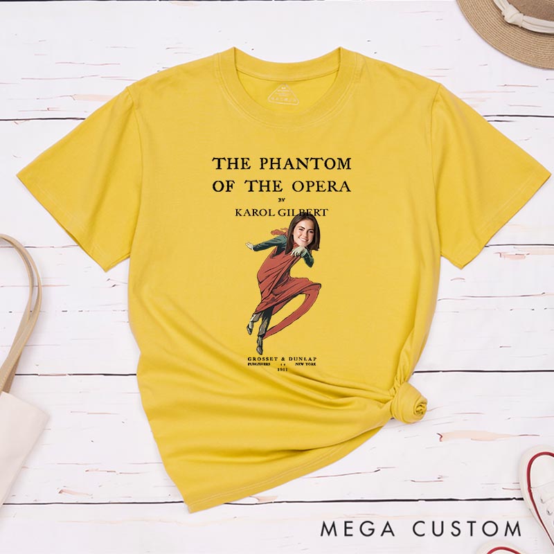 Personalized Funny Phantom Classic T-Shirts for Movie Musical Lover Tshirt Musical Fan