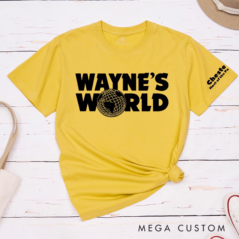 Personalized Wayne's World Movie Classic T-Shirts Funny TV Show Film Fan Tshirt