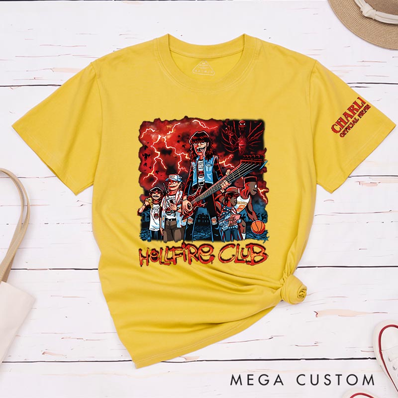 Personalized Hellfire Rock Horror TV Series Movie Classic T-Shirts Scary TV Show Tshirt Halloween Shirt