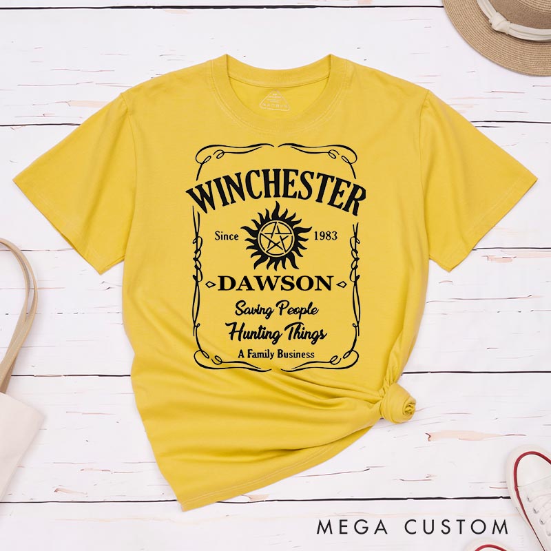 Personalized Winchester Family TV Show Classic T-Shirts Ghost Hunter TV Series Movie Tshirt
