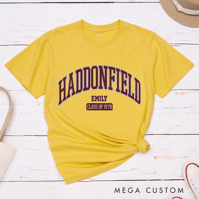 Personalized Haddonfeild Classic T-Shirts Horror Movie Tshirt 80s Halloween Movie Shirt
