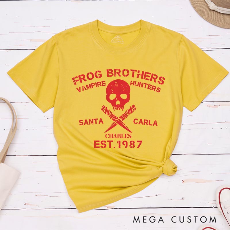 Personalized Vintage Frog Brothers Movie Classic T-Shirts Retro Halloween Film Fan Tshirt
