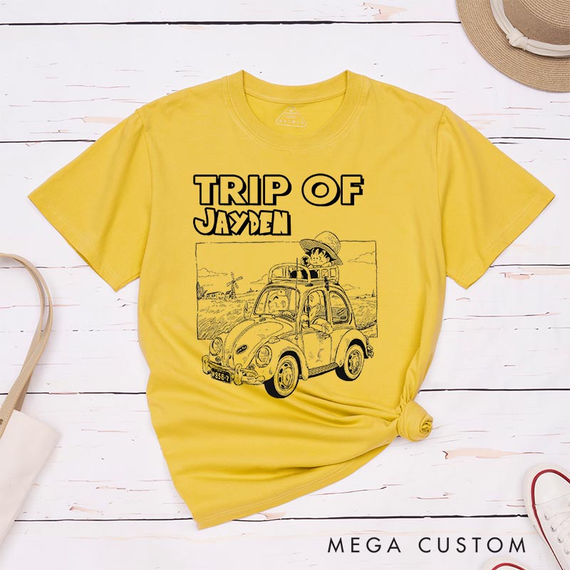 Personalized Anime Travel Classic T-Shirts Japanese Manga Tshirt Comic Shirt for Anime Lovers