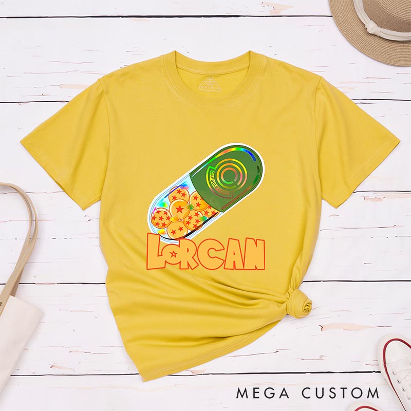 Personalized Dragon Capsule Anime Classic T-Shirts Japanese Manga Comic Tshirt for Anime Lovers