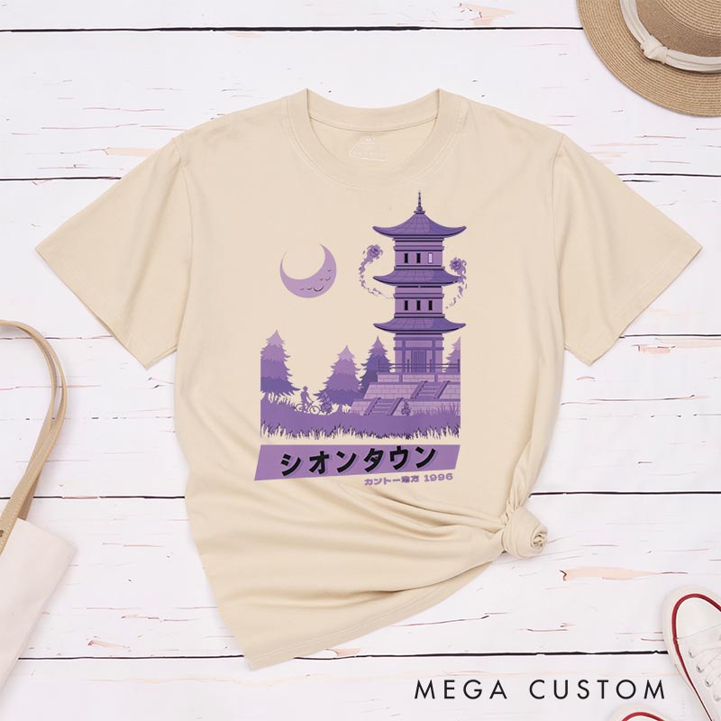 Personalized Lavender Town Anime Classic T-Shirts Video Game Tshirt for Gamers Anime Lovers 90s Japanese Style