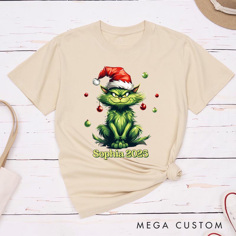 Personalized Wicked Cat Christmas Movie Classic T-Shirts Holiday Tshirt Christmas Gift