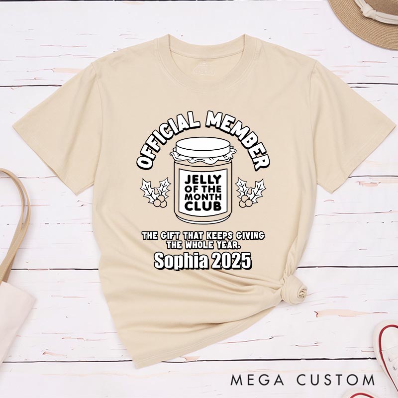 Personalized Jelly of the Month Club Christmas Movie Classic T-Shirts Holiday Tshirt Christmas Gift