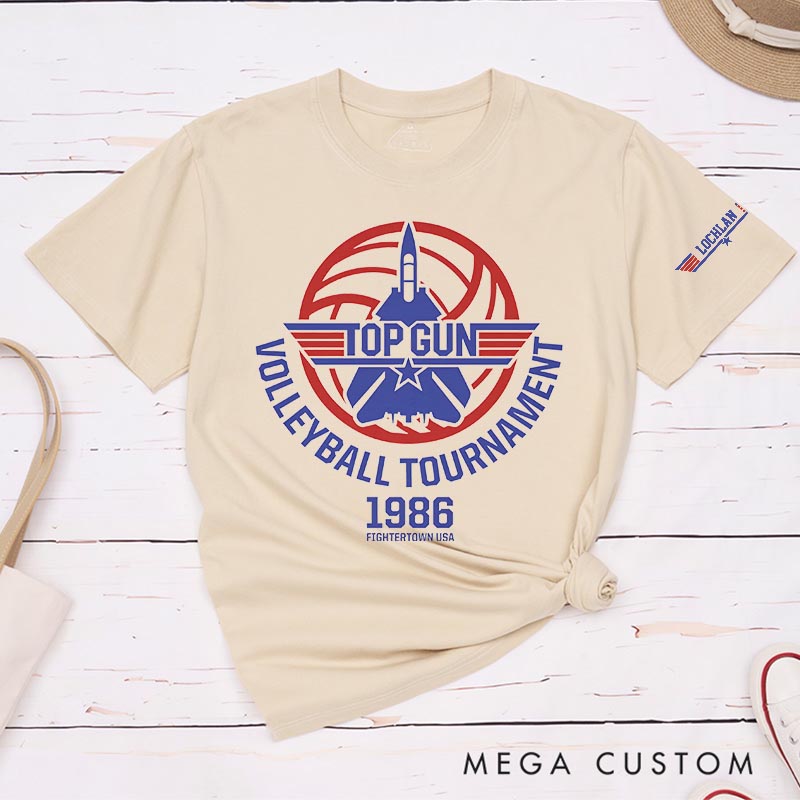 Personalized Pilot Volleyball Movie Classic T-Shirts Independence Day Tshirt Veterans Day Shirt