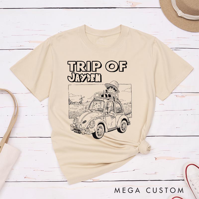 Personalized Anime Travel Classic T-Shirts Japanese Manga Tshirt Comic Shirt for Anime Lovers