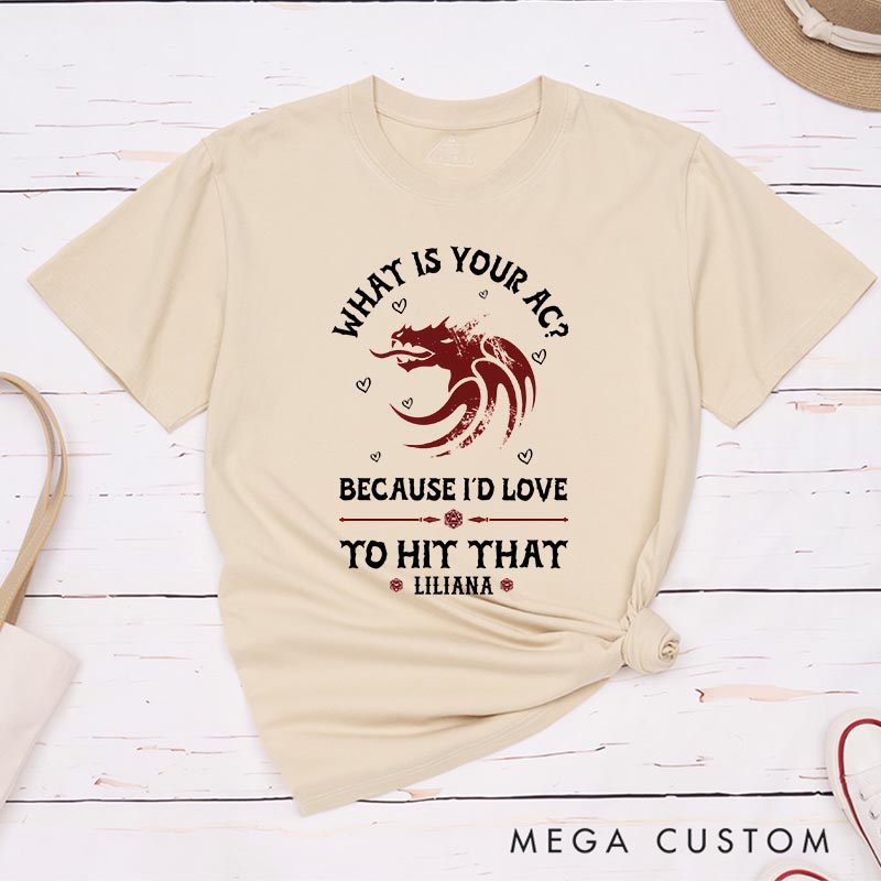 Personalized What is Your AC Couple Game Classic T-Shirts CRPG Video Game Tshirt Fantasy Game Shirt Valentine's Day