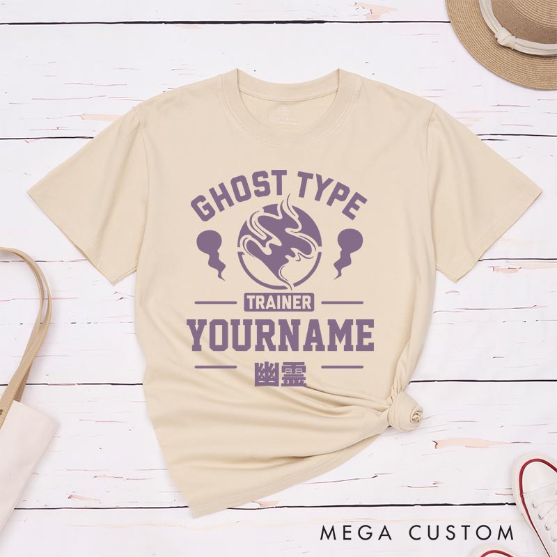 Personalized Ghost Type Trainer Anime Classic T-Shirts Video Game Tshirt for Gamers Anime Lovers 90s Japanese Style