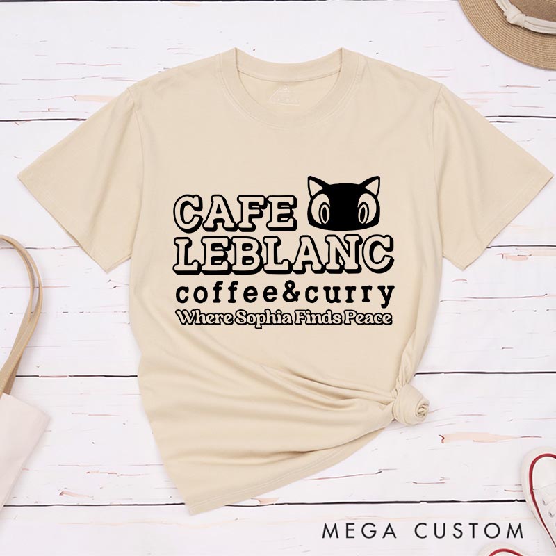 Personalized Curry Cafe Game Classic T-Shirts JRPG Phantom Theives Video Game Tshirt Fantasy Game Shirt