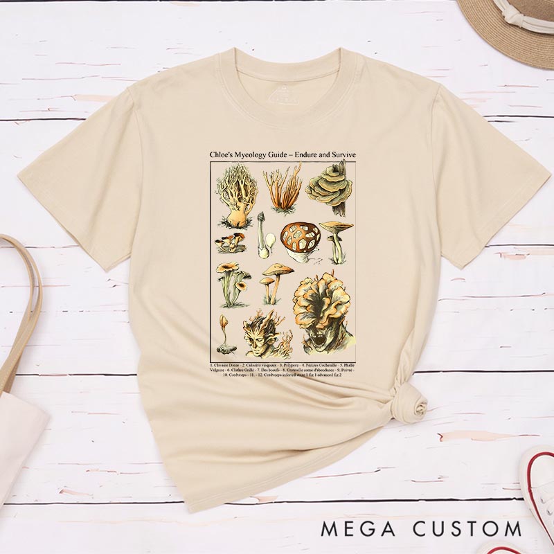 Personalized Cordyceps Poster Movie Classic T-Shirts Survival TV Show Tshirt for Movie Lovers Gamers