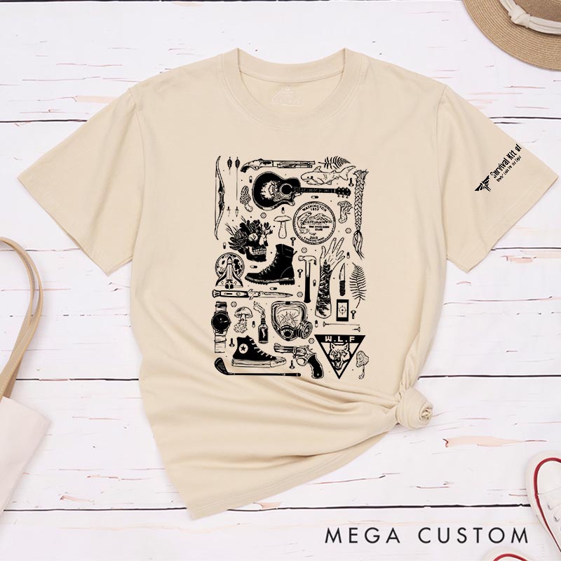 Personalized Survival Kit Movie Classic T-Shirts Survival TV Show Tshirt for Movie Lovers Gamers