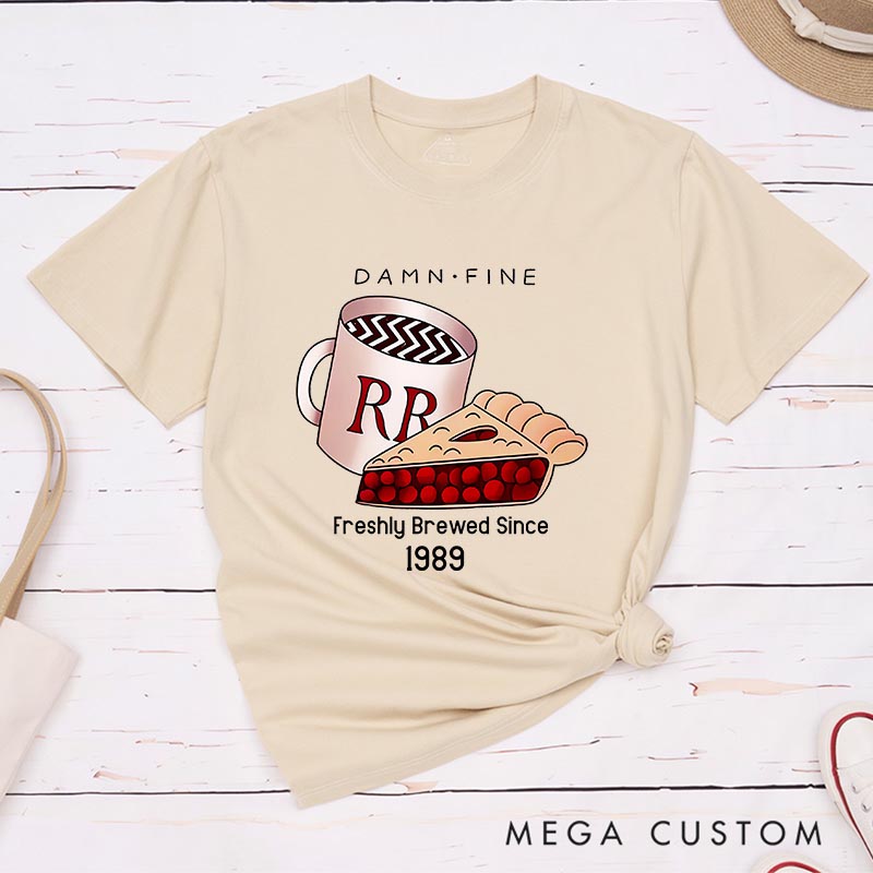 Personalized Damn Fine Coffee Movie Classic T-Shirts Horror TV Show Tshirt Horror TV Series Shirt