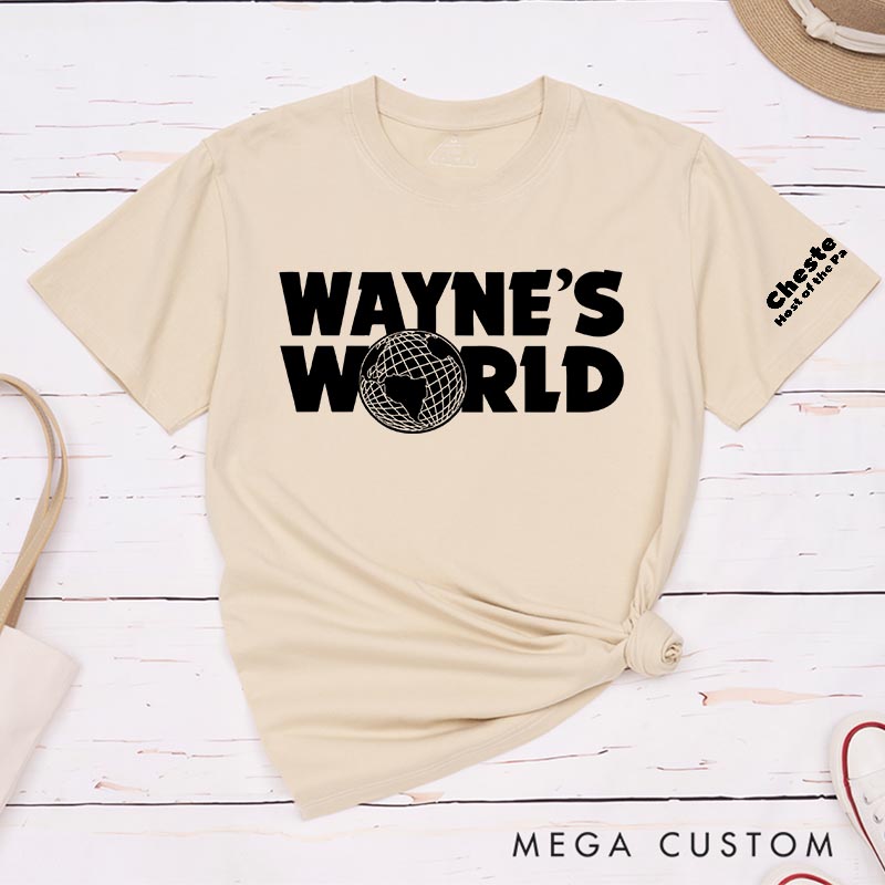 Personalized Wayne's World Movie Classic T-Shirts Funny TV Show Film Fan Tshirt
