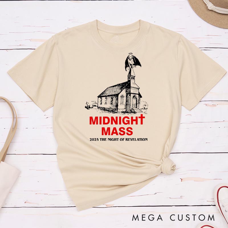 Personalized Midnight Mass Horror Movie Classic T-Shirts Scary Movie Tshirt Retro Movie Shirt