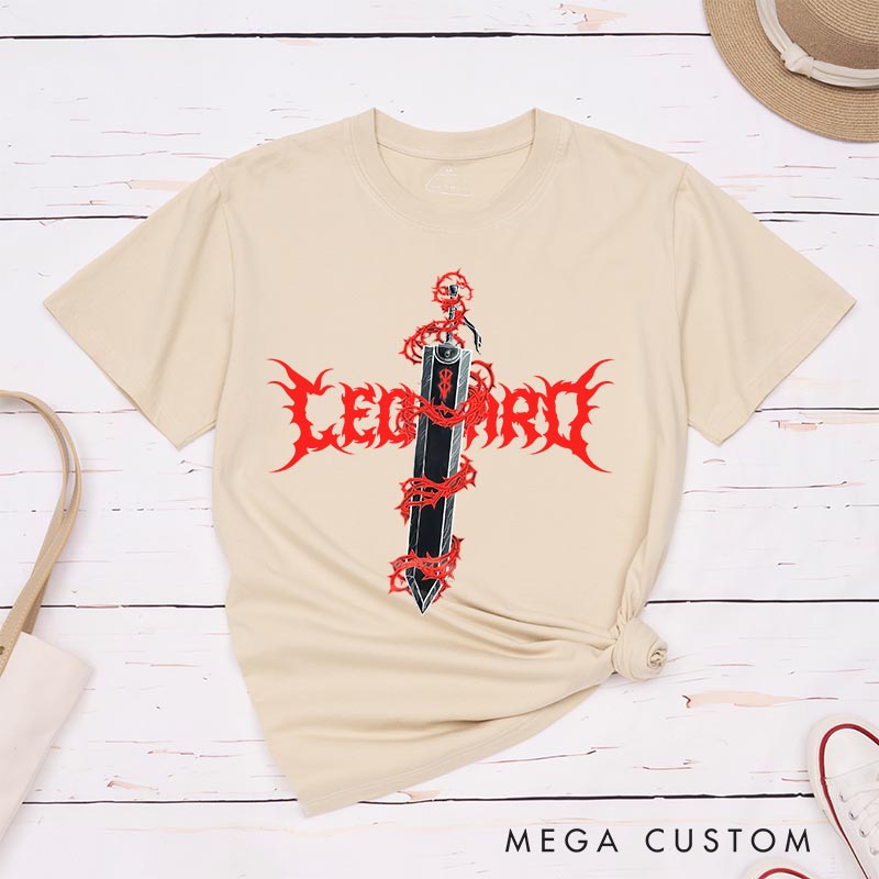 Personalized Slayer Sword Anime Classic T-Shirts Japanese Manga Comic Tshirt for Anime Lovers