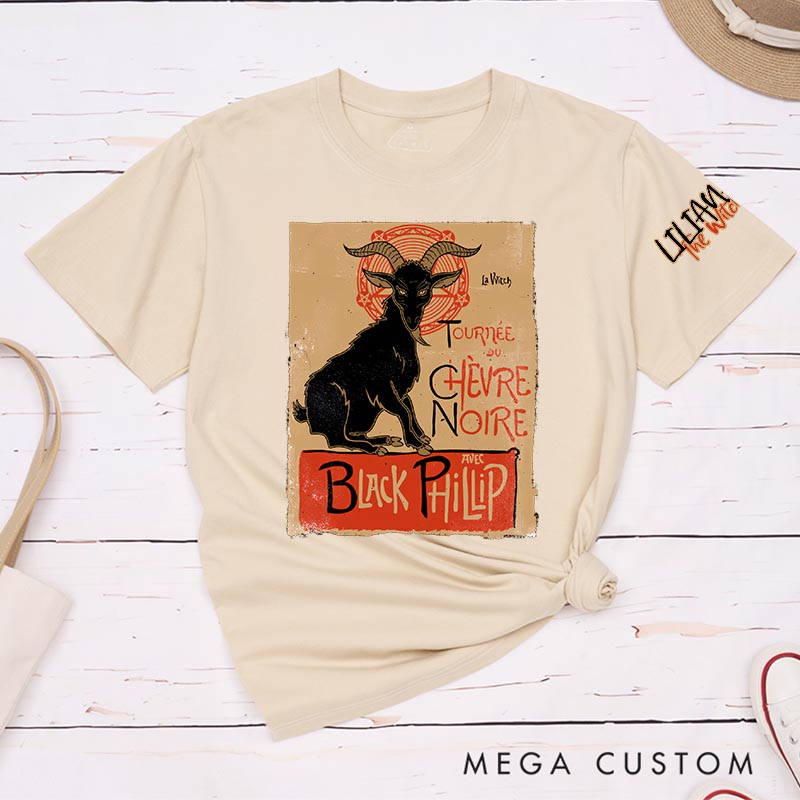 Personalized Black Philip TV Show Classic T-Shirts Horror Witch TV Series Movie Tshirt