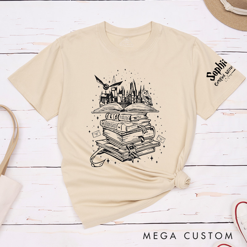 Personalized Fantasy Books Magic Movie Classic T-Shirts Magic Movie and Book Tshirt for Film Lovers Book Worms