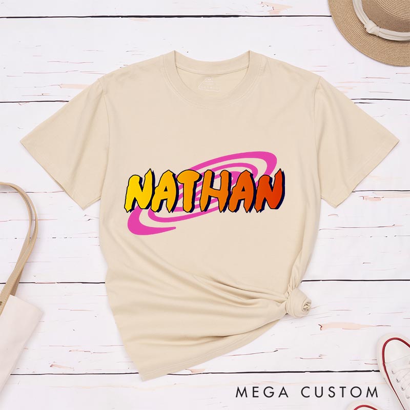 Personalized Ninja Name Classic T-Shirts Japanese Manga Comic Tshirt for Anime Lovers