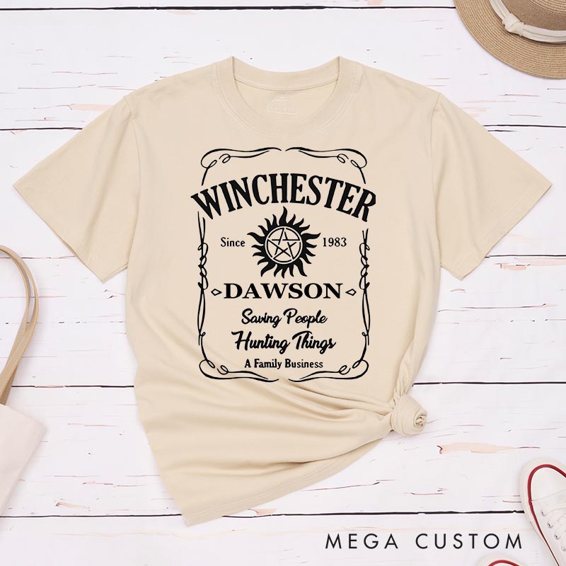 Personalized Winchester Family TV Show Classic T-Shirts Ghost Hunter TV Series Movie Tshirt
