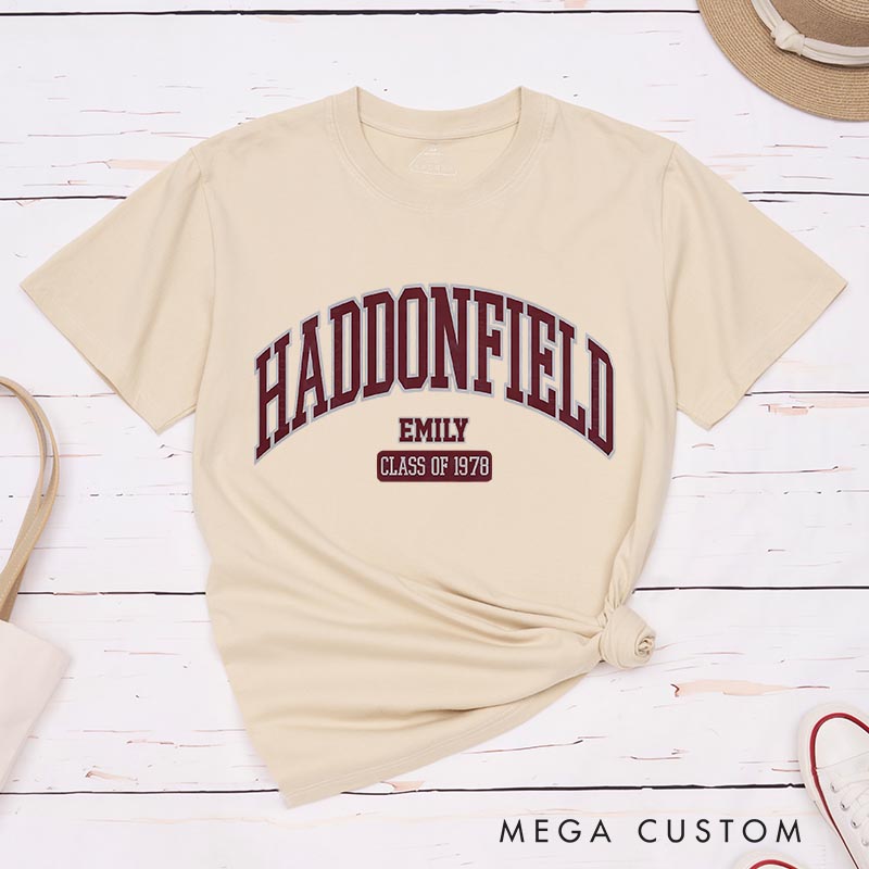 Personalized Haddonfeild Classic T-Shirts Horror Movie Tshirt 80s Halloween Movie Shirt