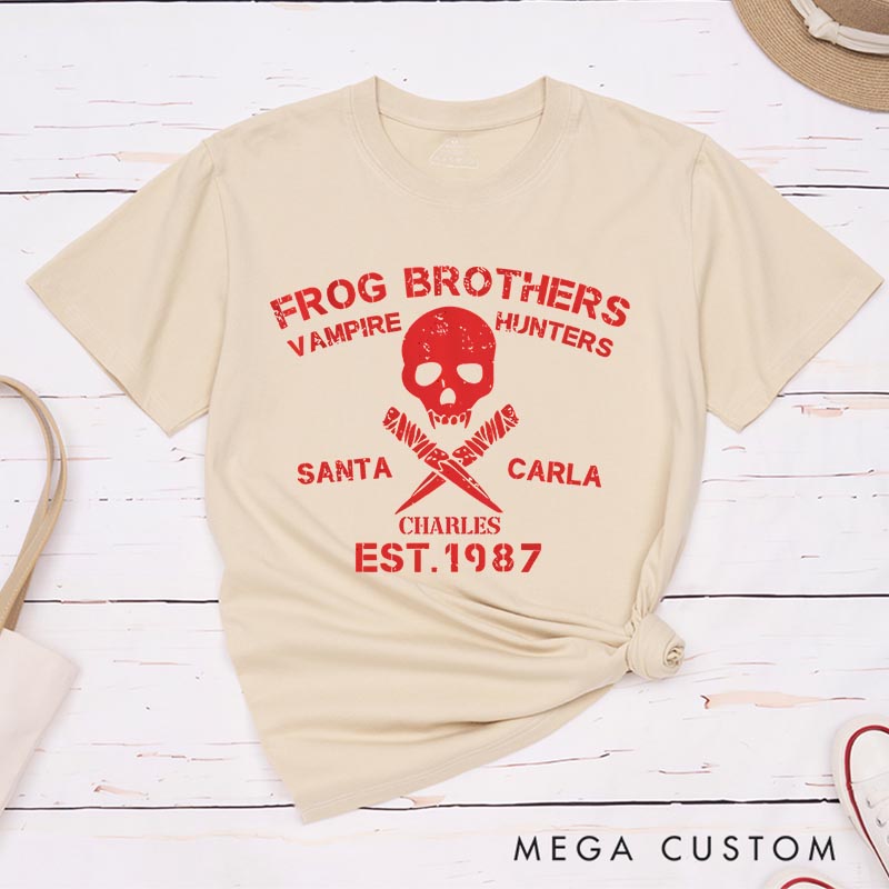 Personalized Vintage Frog Brothers Movie Classic T-Shirts Retro Halloween Film Fan Tshirt