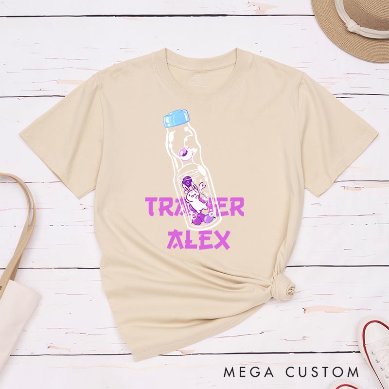 Personalized Anime Bourbon Soda T-shirt Japanese Kawaii Tshirt for Her Him Gamer Anime Lovers